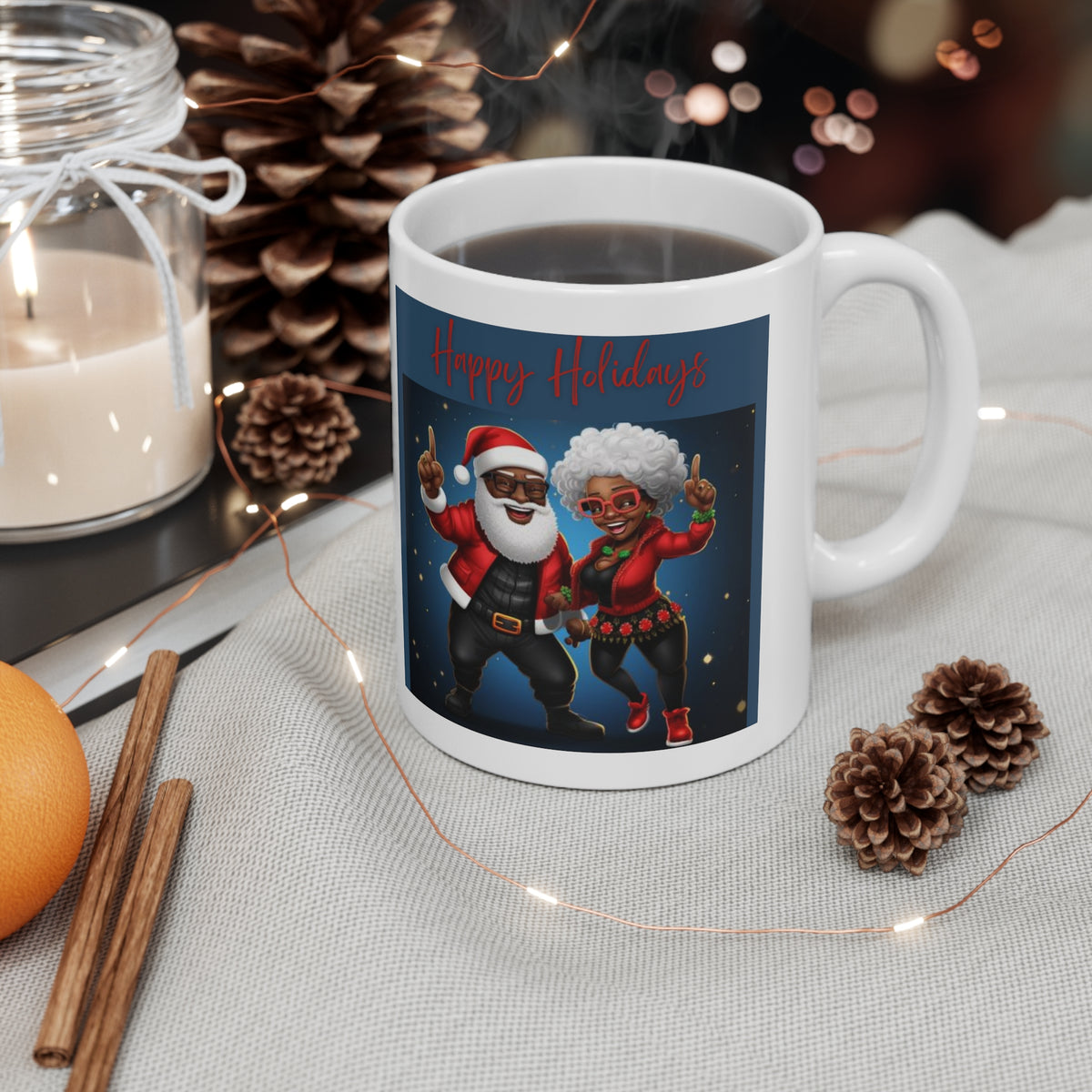 Joyful Harmony Holiday Ceramic Mug 11oz