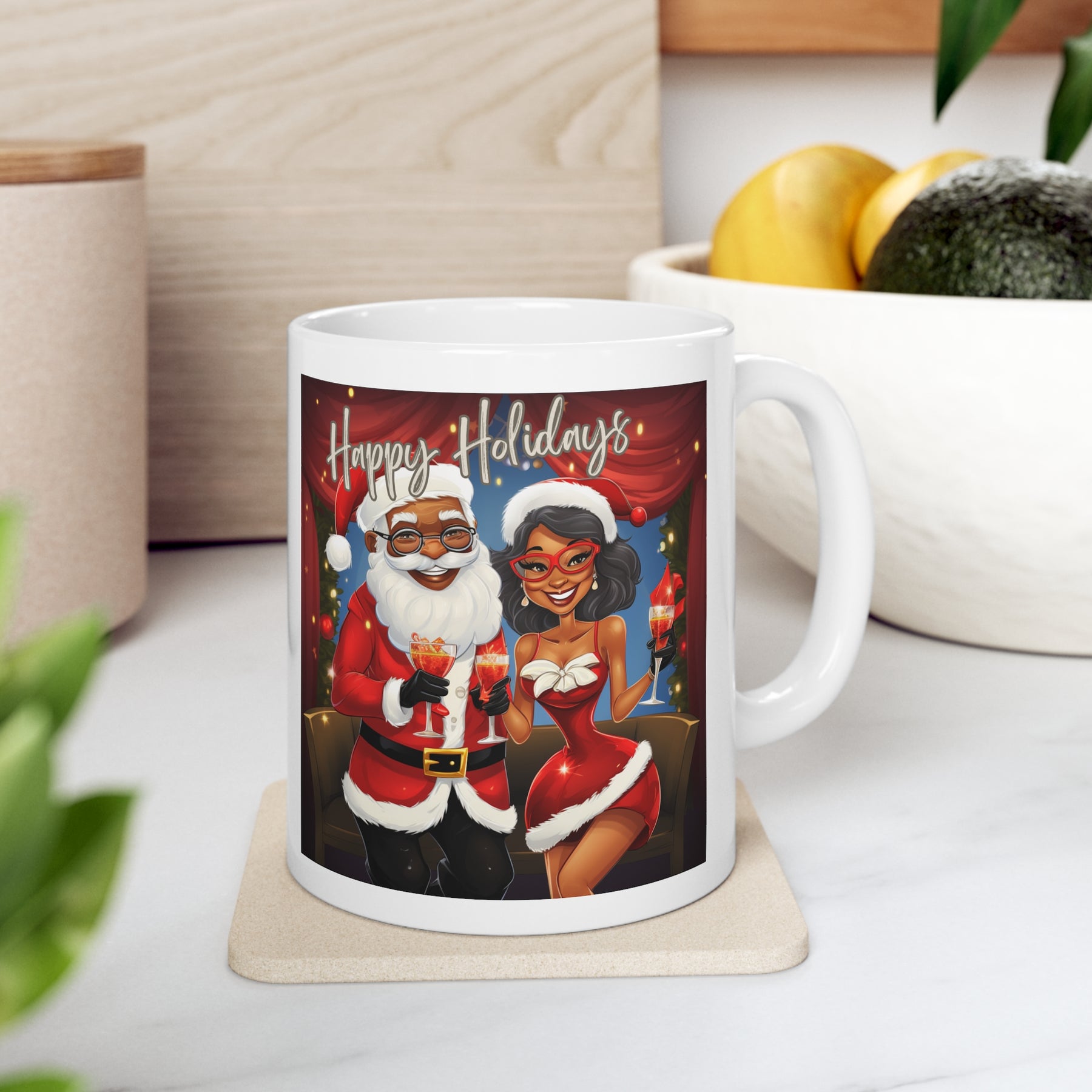 Festive Elegance Ceramic Mug 11oz