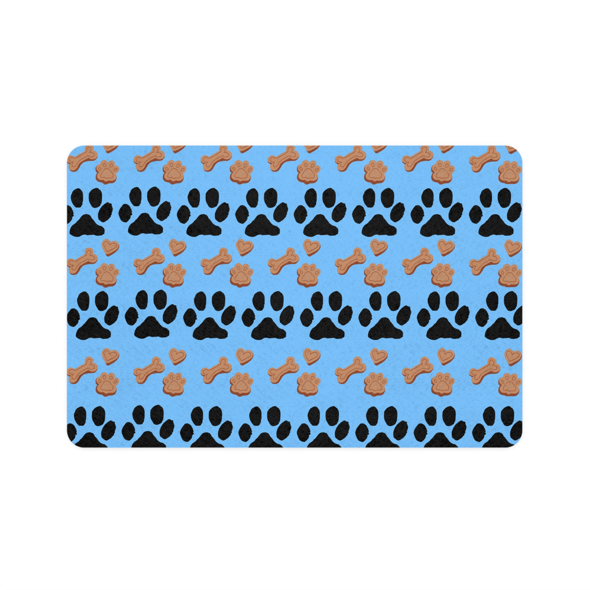 Paw-Print Dog Food Mat(12x18)