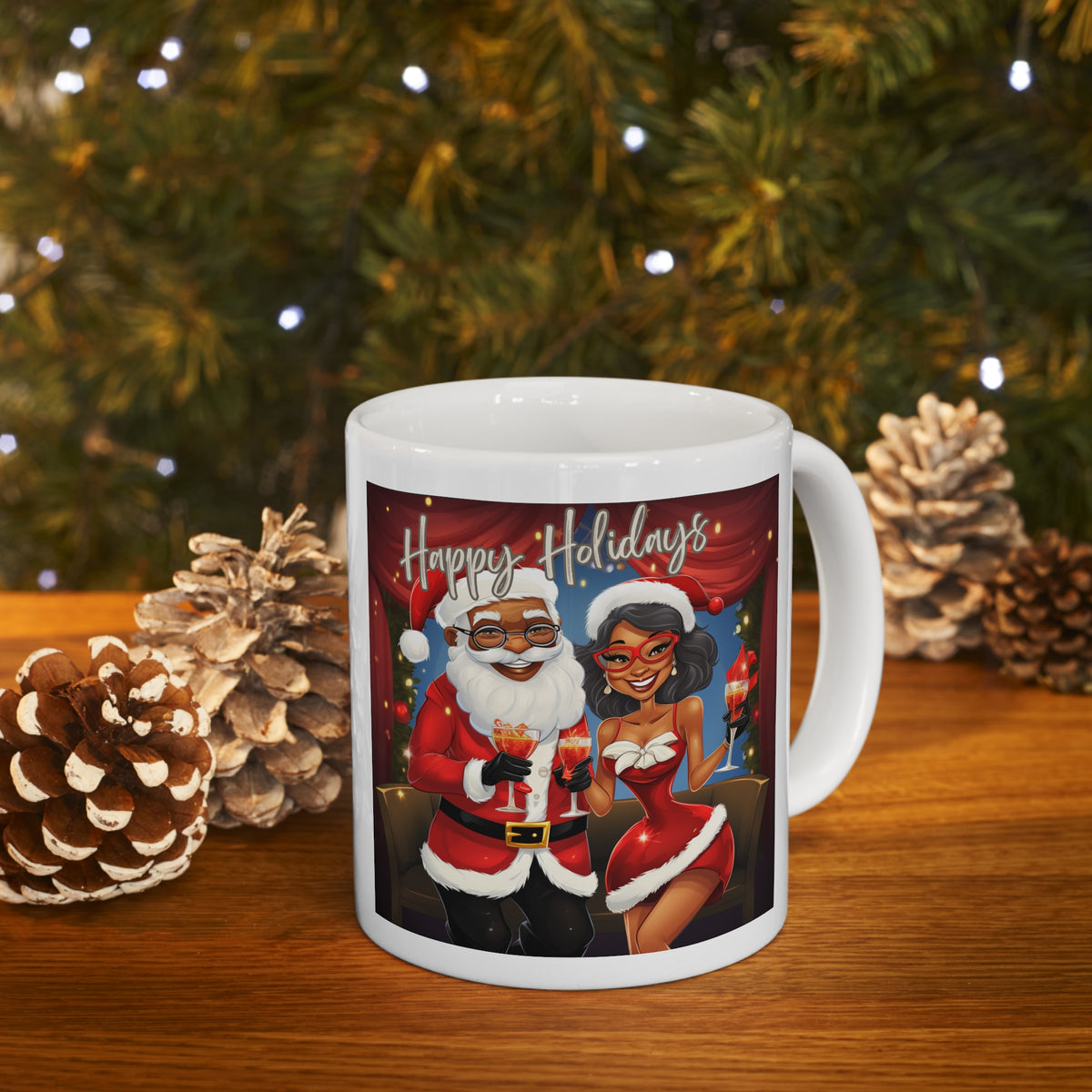 Festive Elegance Ceramic Mug 11oz