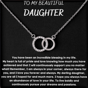 To My Beautiful Daughter - Perfect Pair Necklace