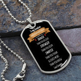 To My Grandson - Dog Tag Necklace