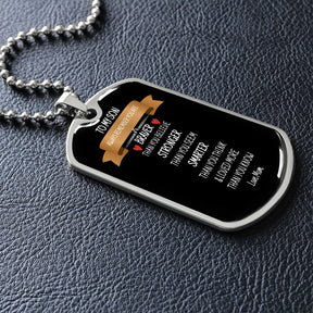 To My Son - Dog Tag