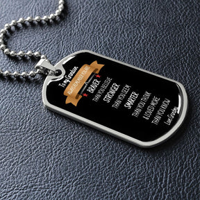 To My Grandson - Dog Tag Necklace