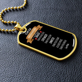 To My Son - Dog Tag