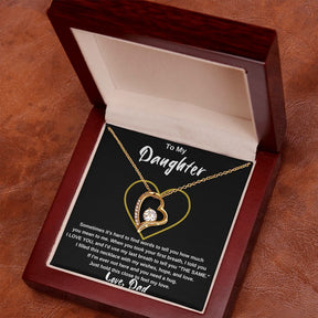 To My Daughter, Love Dad - Forever Love Necklace