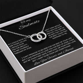 To My Soulmate - Perfect Pair Necklace