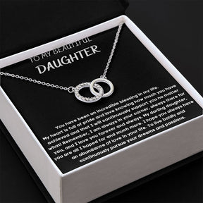 To My Beautiful Daughter - Perfect Pair Necklace