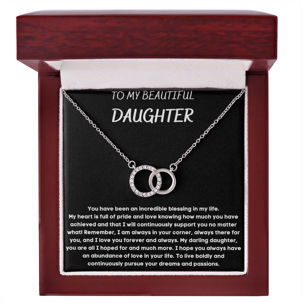 To My Beautiful Daughter - Perfect Pair Necklace