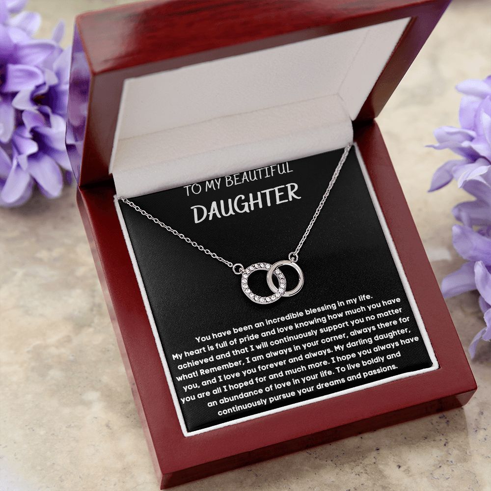 To My Beautiful Daughter - Perfect Pair Necklace