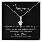 To My Daughter - Love Dad - Alluring Beauty Necklace