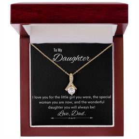 To My Daughter - Love Dad - Alluring Beauty Necklace