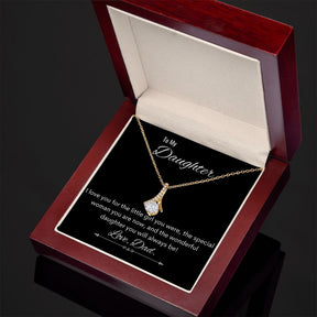 To My Daughter - Love Dad - Alluring Beauty Necklace