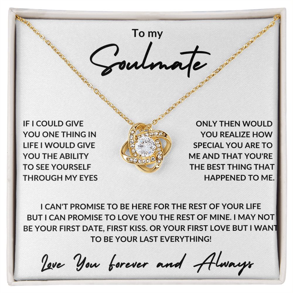 soulmate love knot necklace