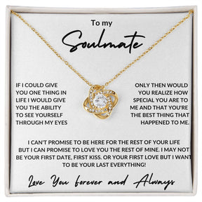 soulmate love knot necklace