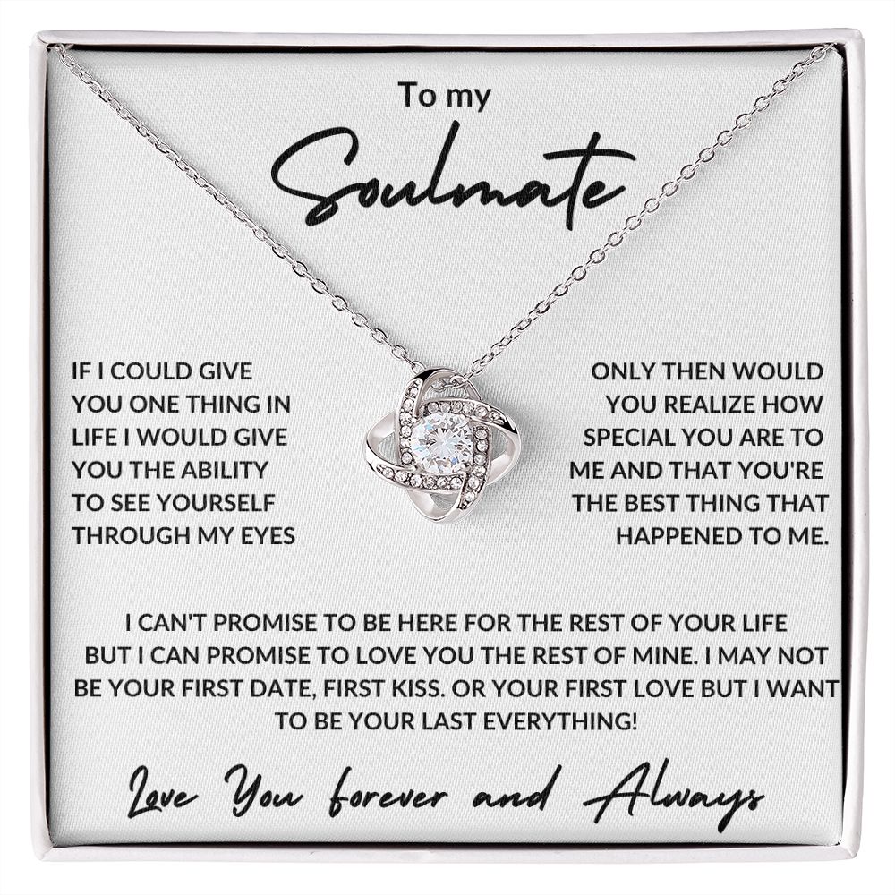 soulmate love knot necklace