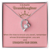 To My Beautiful Granddaughter - Forever Love Necklace