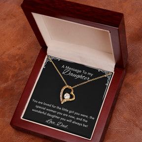 A Message To My Daughter - Forever Love Necklace